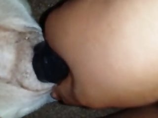 Wet Bitch Pussy Fucked With A Dildo